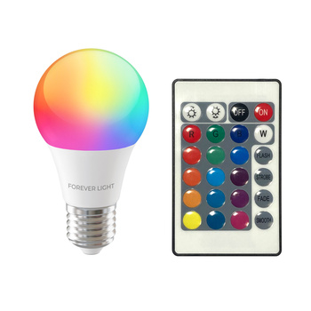 Forever Light Żarówka LED RGB E27 A60 8W 850lm 4000K klasa F