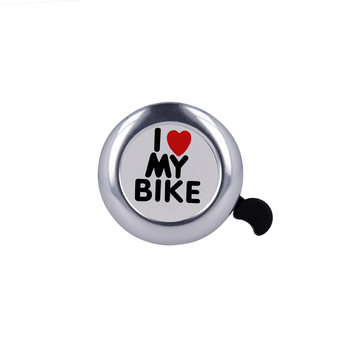 Forever Outdoor dzwonek do roweru I love my bike srebrny