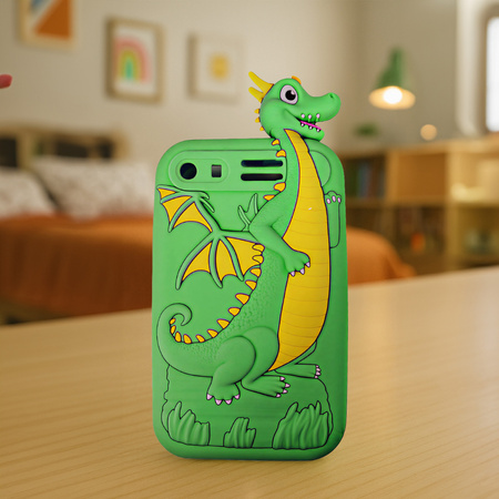 Forever edukacyjny telefon dla dzieci z dodatkowym case ETD-04 zielony