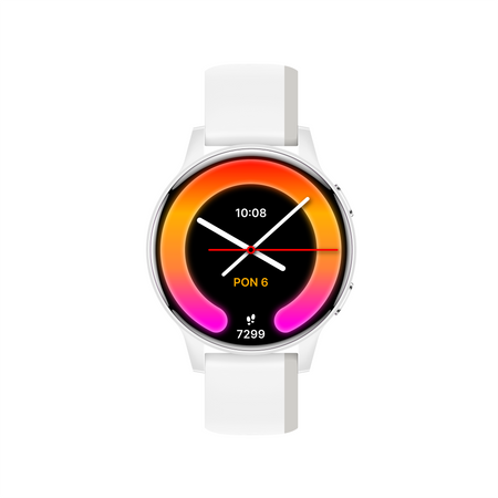 Smartwatch Forever iGO Watch 4! JW-600 Bluetooth 5.3 AMOLED IP67 – Inteligentny zegarek z rozmowami Bluetooth, monitorowaniem zdrowia i 2 paskami Biały