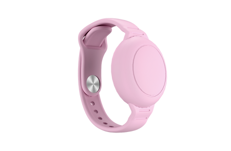 Forever lokalizator FindMy TFO TAG biały + opaska pastelowy rózowy