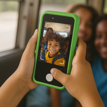 Forever edukacyjny telefon dla dzieci z dodatkowym case ETD-04 zielony