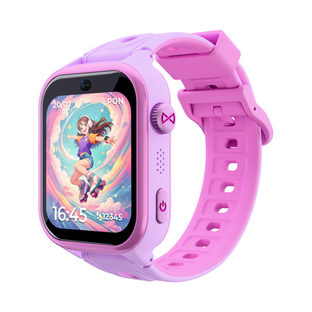 Smartwatch dziecięcy AI Forever Besti KW-540 GPS WiFi 4G IPS – Inteligentny zegarek dla dzieci z lokalizatorem, rozmowami wideo i przyciskiem SOS Różowy