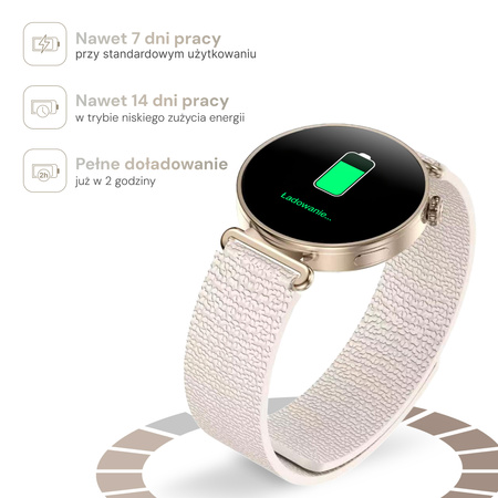 Forever Smartwatch SB-380 Bloomdust Champagne Gold