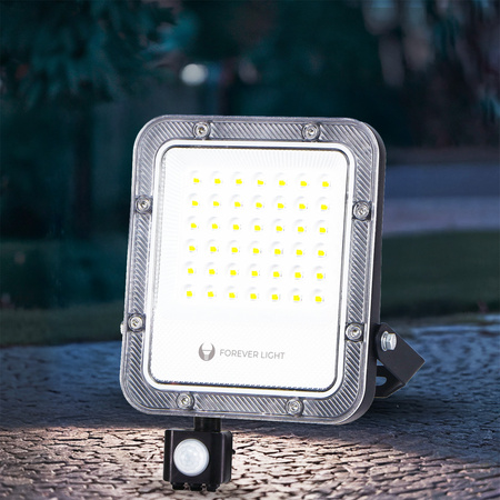 Naświetlacz LED PROXIM+ 30W 6500K 4500lm PIR 230V IP65 Forever Light 150lm/W 5 lat gwarancji