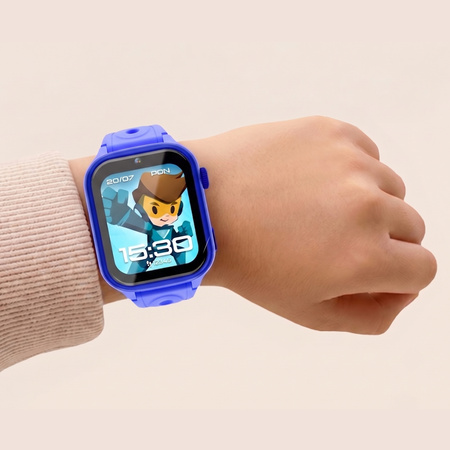Smartwatch dziecięcy AI Forever Bro KW-540 GPS WiFi 4G IPS – Inteligentny zegarek dla dzieci z lokalizatorem, rozmowami wideo i przyciskiem SOS Niebieski