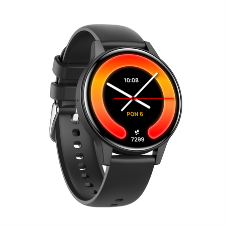 Smartwatch Forever iGO Watch 4! JW-600 Bluetooth 5.3 AMOLED IP67 – Inteligentny zegarek z rozmowami Bluetooth, monitorowaniem zdrowia i 2 paskami Czarny