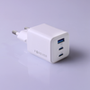 Forever ładowarka sieciowa GaN PD QC TC-08-65ACC 2x USB-C 1x USB 65W biała