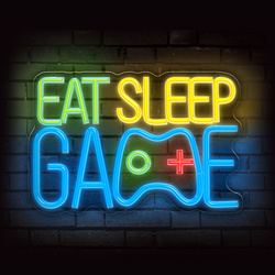Neon PLEXI LED EAT SLEEP GAME multikolor FPNE33 Forever Light