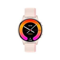 Smartwatch Forever iGO Watch 4! JW-600 Bluetooth 5.3 AMOLED IP67 – Inteligentny zegarek z rozmowami Bluetooth, monitorowaniem zdrowia i 2 paskami Pudrowy Róż