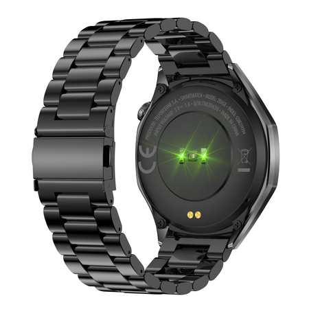 Smartwatch męski Forever SW-720 zBase Bluetooth 5.3 AMOLED IP68 – Inteligentny zegarek z rozmowami Bluetooth, monitorowaniem zdrowia i 2 paskami Granatowy