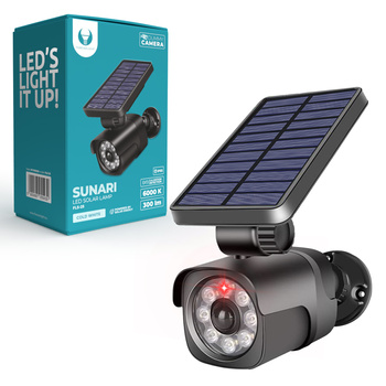 Lampa solarna LED SUNARI FLS-25 SMD PIR z atrapą kamery 4W 300lm 6000K 1500mAh Li-Ion Forever Light