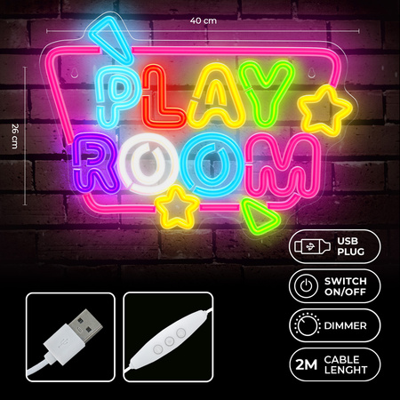 Neon PLEXI LED PLAYROOM multikolor FPNE39 Forever Light