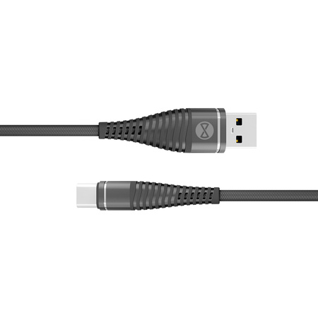 Forever kabel Shark USB - USB-C 1,0 m 2A czarny