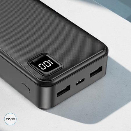 Forever power bank TB-300L PD QC 22,5W 20000 mAh czarny