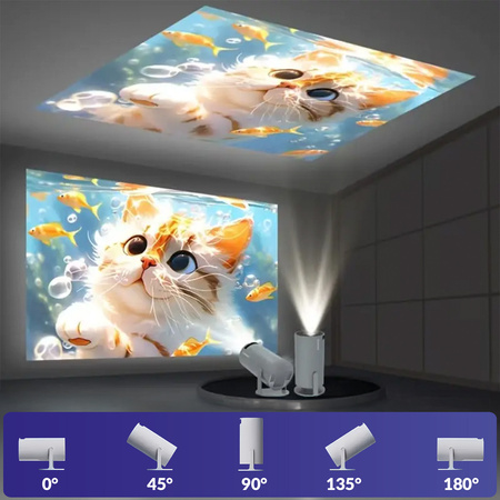 Forever Projektor FP-100 720p/1080p stalowy