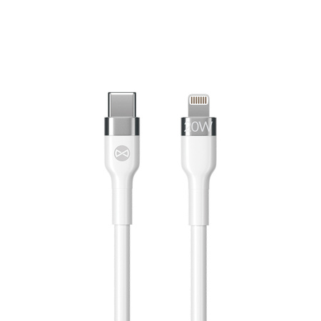 Forever kabel Flexible USB-C - Lightning 1,0 m 20W biały