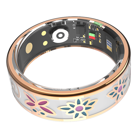 Forever Smart Ring Botanical SR-101 Bluetooth v5.4BLE 5ATM Różowe złoto