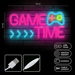 Neon PLEXI LED GAME TIME multikolor FPNE34 Forever Light
