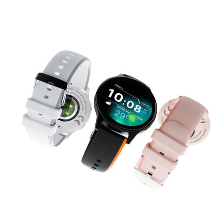 Smartwatch Forever iGO Watch 4! JW-600 Bluetooth 5.3 AMOLED IP67 – Inteligentny zegarek z rozmowami Bluetooth, monitorowaniem zdrowia i 2 paskami Czarny