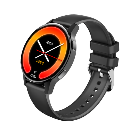 Smartwatch Forever iGO Watch 4! JW-600 Bluetooth 5.3 AMOLED IP67 – Inteligentny zegarek z rozmowami Bluetooth, monitorowaniem zdrowia i 2 paskami Czarny