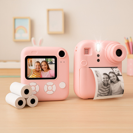 Forever Aparat natychmiastowy z flaszem ICF-16 różowy