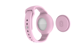 Forever lokalizator FindMy TFO TAG biały + opaska pastelowy rózowy