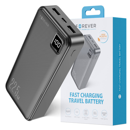 Forever power bank TB-300L PD QC 22,5W 20000 mAh czarny
