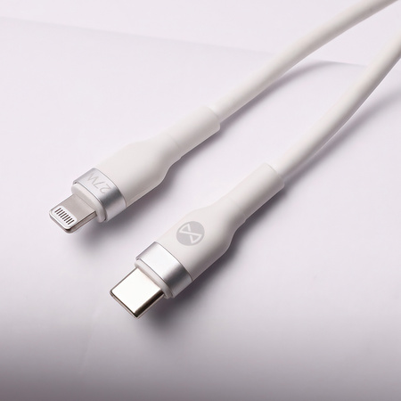 Forever kabel MFi Flexible USB-C - Lightning 1,0 m 27W biały