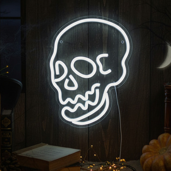 Neon PLEXI LED CZASZKA biała FPNE07X Forever Light