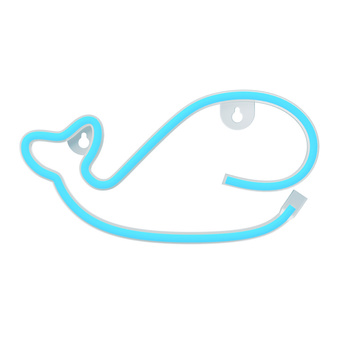 Forever Light neon LED WIELORYB niebieski Bat + USB FLNE19
