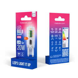 Forever Light Żarówka LED G9 2.2W 200lm 6000K klasa F