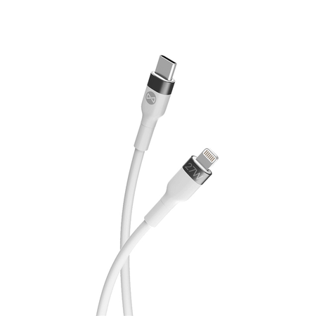 Forever kabel MFi Flexible USB-C - Lightning 1,0 m 27W biały