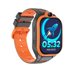 Smartwatch dziecięcy AI Forever xBoost KW-530 GPS WiFi 4G – Inteligentny zegarek dla dzieci z lokalizatorem, rozmowami wideo i przyciskiem SOS (pomarańczowy)