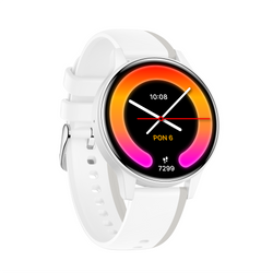 Smartwatch Forever iGO Watch 4! JW-600 Bluetooth 5.3 AMOLED IP67 – Inteligentny zegarek z rozmowami Bluetooth, monitorowaniem zdrowia i 2 paskami Biały