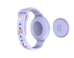 Forever lokalizator FindMy TFO TAG biały + opaska liliowa jednorożec