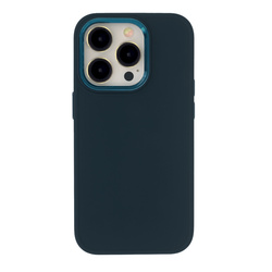 Nakładka Satin Elegant do iPhone 14 Pro 6,1" ciemnoniebieska
