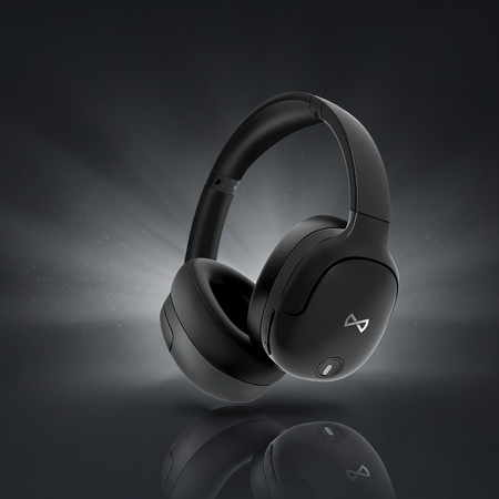 Słuchawki bezprzewodowe Forever FS-300E Bluetooth 5.3 AUX USB-C Hybrid ANC Czarne