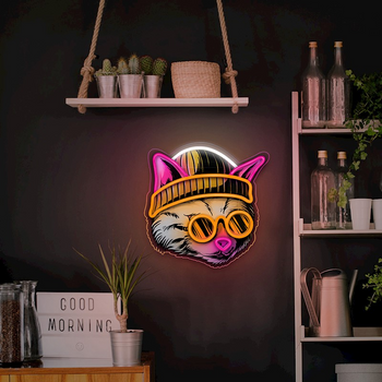 Neon ART LED KOT MARZYCIEL multikolor FLA04 Forever Light