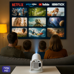 Forever Projektor FP-100 720p/1080p Biały