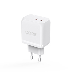 Forever CORE ładowarka sieciowa PD SMART 2x USB-C 45W biała