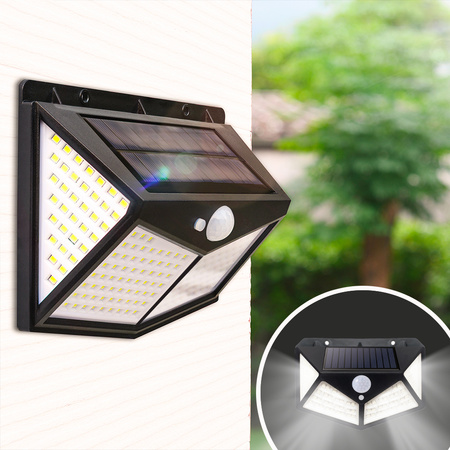 Lampa solarna LED SUNARI FLS-65 100*SMD PIR 6W 480lm 6000K 1200mAh Li-Ion Forever Light