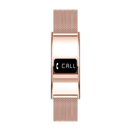 Forever Smartband SB-B8 Elegance OLED Bluetooth 5.3 IPX8 Różowe złoto