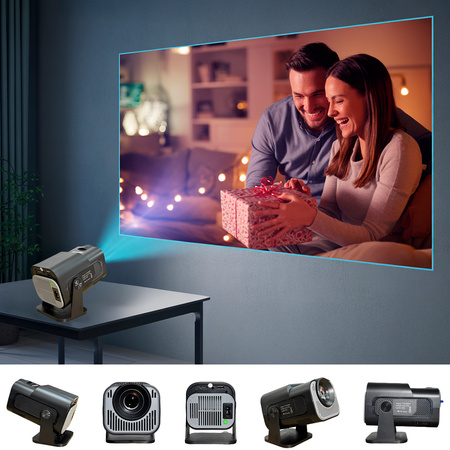 Forever Projektor FP-120U 720p/1080p kwadratowy czarny