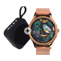 Forever smartwatch ForeVive 3 SB-340 złoty z głośnikiem bluetooth 3W