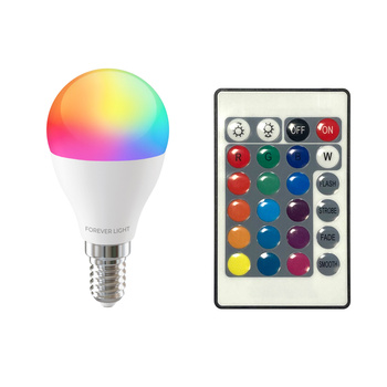 Forever Light Żarówka LED RGB E14 G45 5W 500lm 4000K klasa F