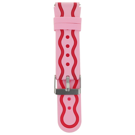 Pasek silikonowy do zegarka GPS WiFi kids Forever See Me KW-300 różowy