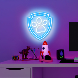 Wiszący neon LED na plexi Psi Patrol - Łapa OW-130246