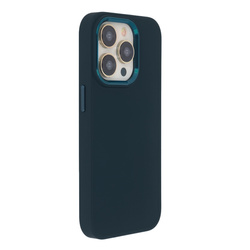 Nakładka Satin Elegant do iPhone 14 Pro 6,1" ciemnoniebieska