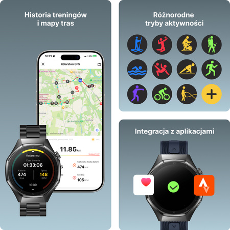Smartwatch Forever SW-720 zBase Bluetooth 5.3 IP68 AMOLED Navy Blue